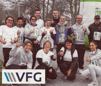 VFG-Team beim ersten AOK-Firmenlauf dabei